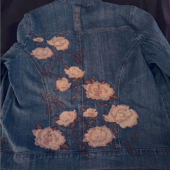 CHICO EMBROIDERED DENIM JACKET - Picture 1 of 7